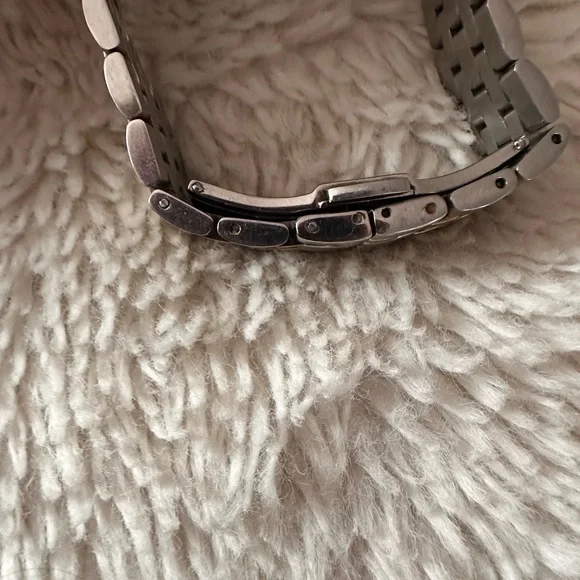 Kate Spade Watch Silver, Gold, Opal Face, Diamond Accents, Elegant, Gently Loved - Picture 10 of 16